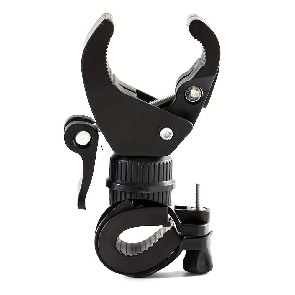 360° Rotating Bicycle Light Mount – Adjustable Waterproof Bike Frame Holder