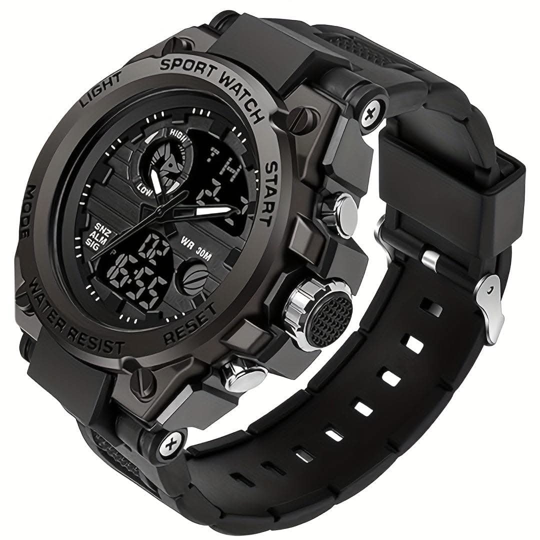 Military Men's Digital LED Stopwatch Watch