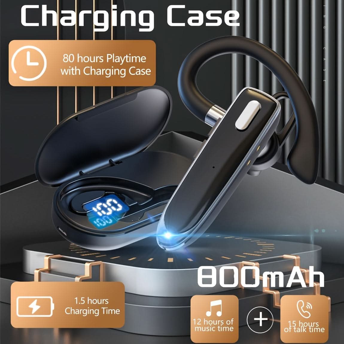 Wireless In-Ear Headphones with Touch Control