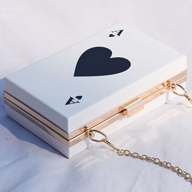 Ace of Spades Acrylic Clutch Bag