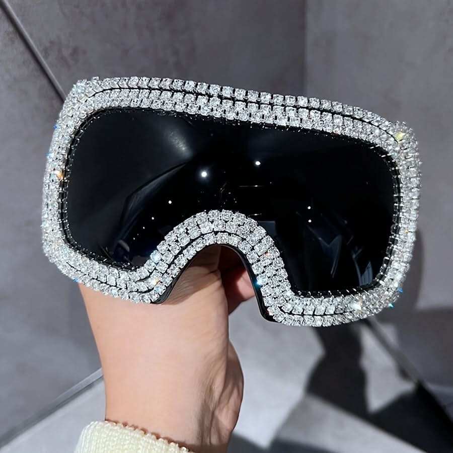 Oversized Rhinestone Sunglasses for Bold Style