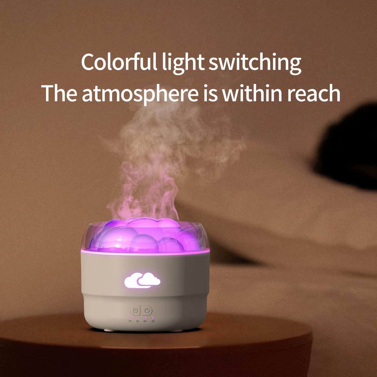 Portable USB Aromatherapy Humidifier with Nightlight & Timer