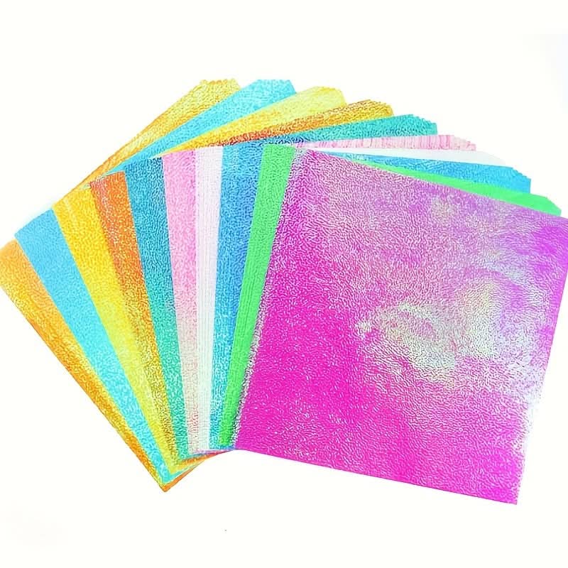 100pcs Shiny Glitter Origami Paper Squares