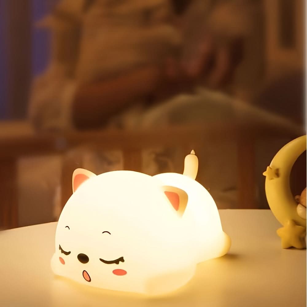 Rechargeable LED Cat Night Light, Touch Control