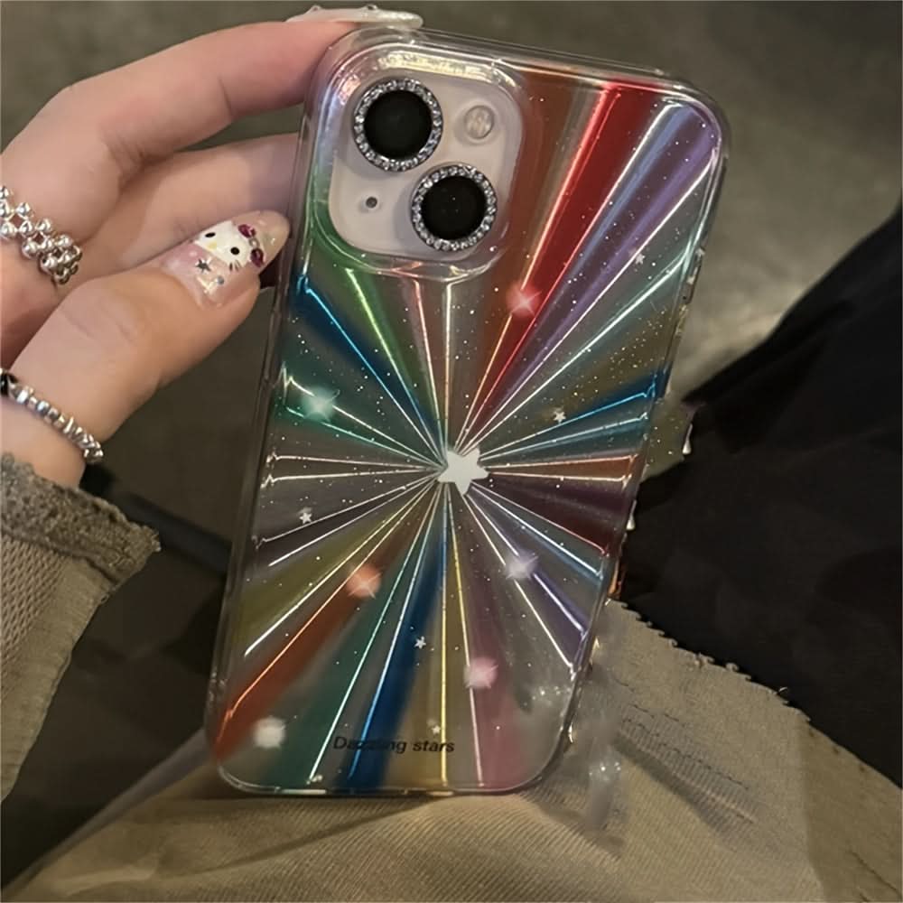 Radiant Glitter Rainbow iPhone Case