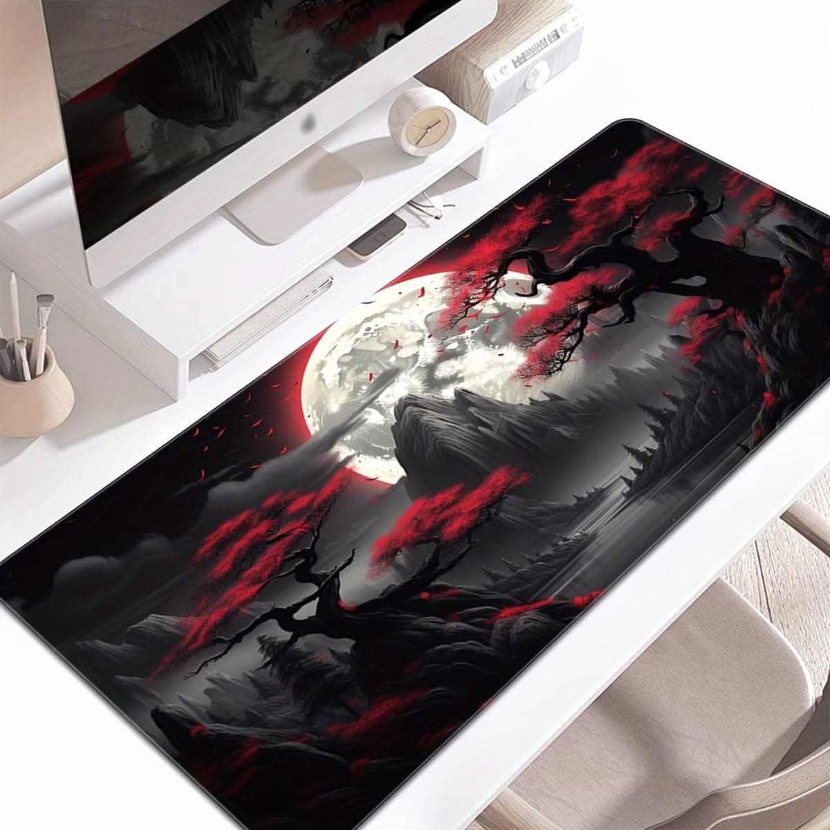 Lunar Eclipse Gaming Desk Mat - Large Mouse Pad