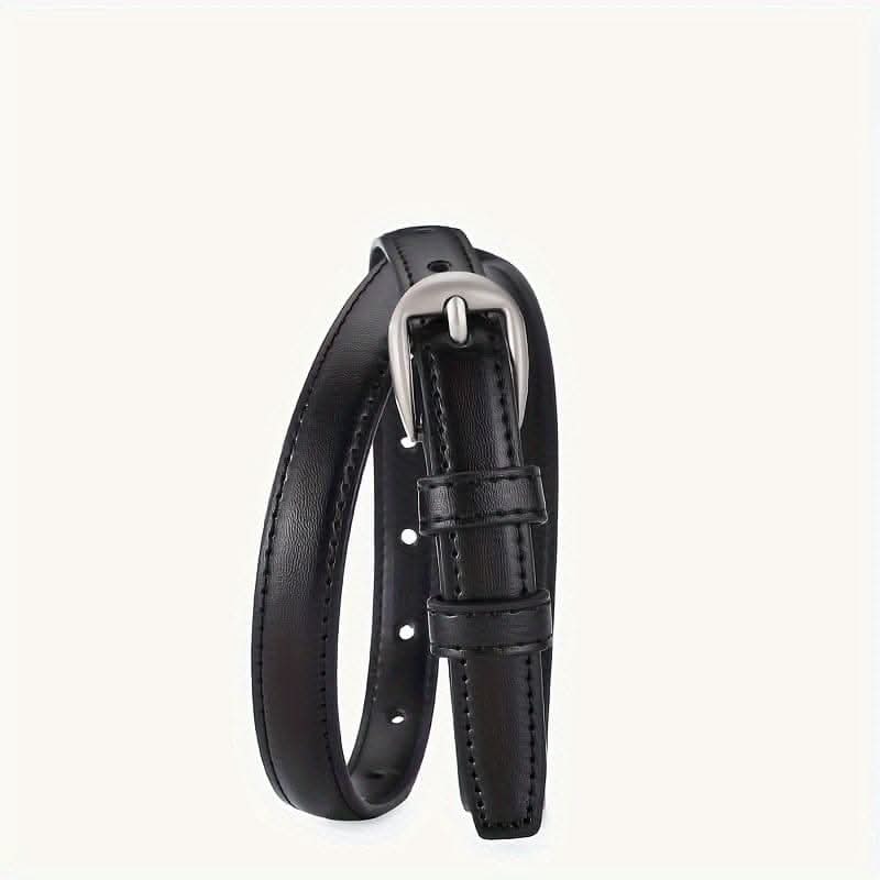 Women’s Skinny PU Leather Waist Belt