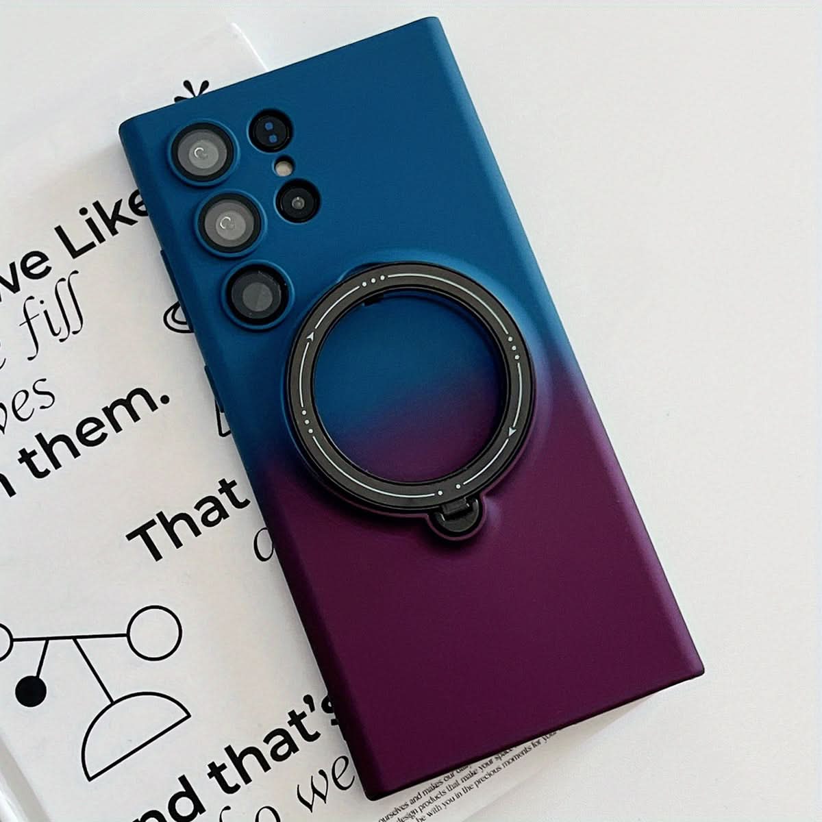 Retro Magnetic Case with Lens Protector for Samsung Galaxy S23 Series