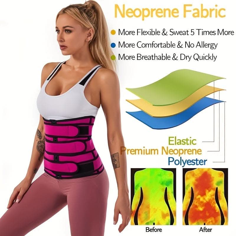 Heavy-Duty Slimming Waist Trainer with Breast Support