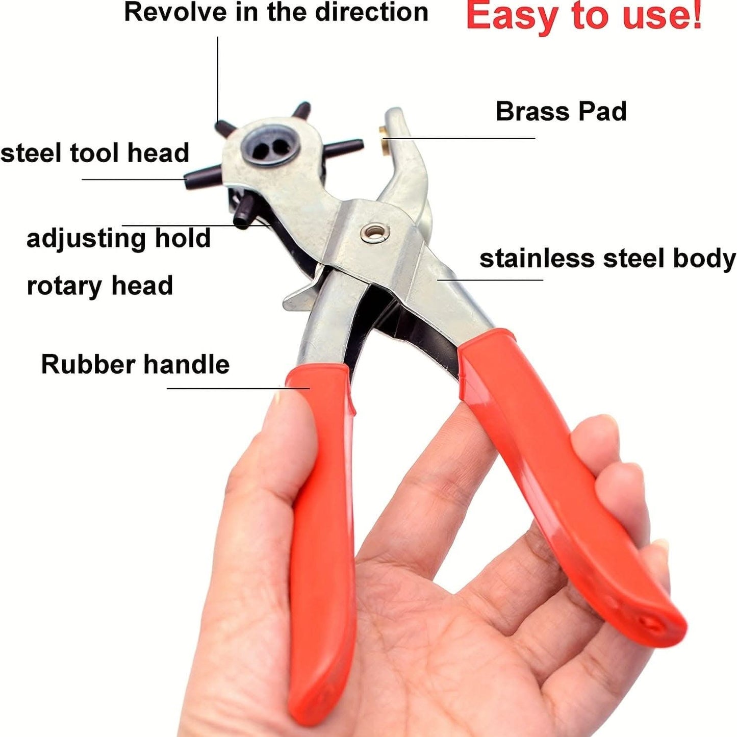 Rotary Belt Punch Perforator – Multi-Functional Eye Punch Tool