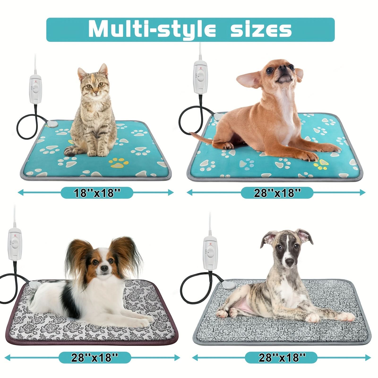 Adjustable USB Heated Pet Bed – Cats & Dogs
