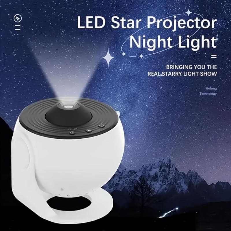Star Projector Lamp with 13 Films & Touchpad Control