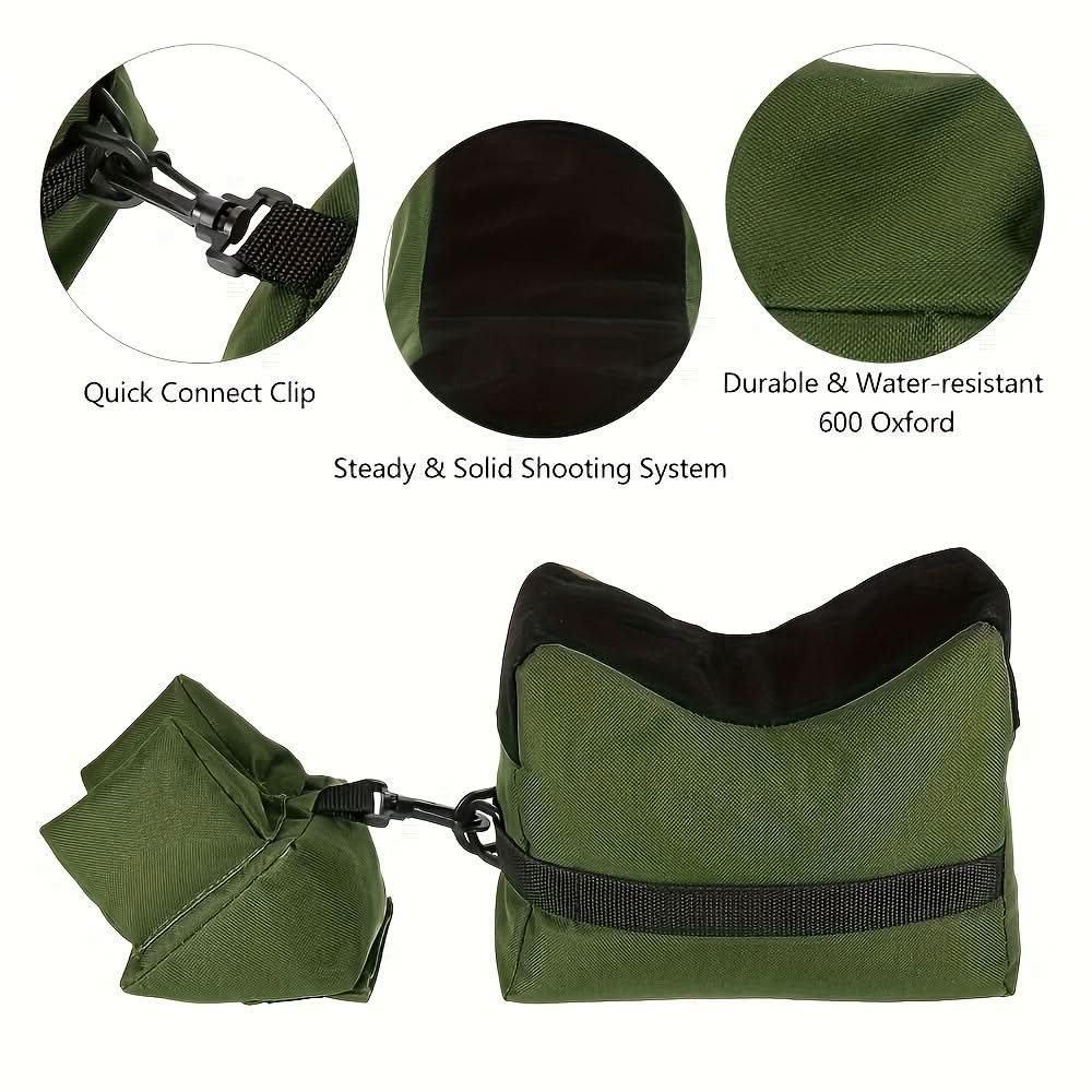Adjustable Waterproof Rifle Rest Bag – Durable Shooting Sandbag Support