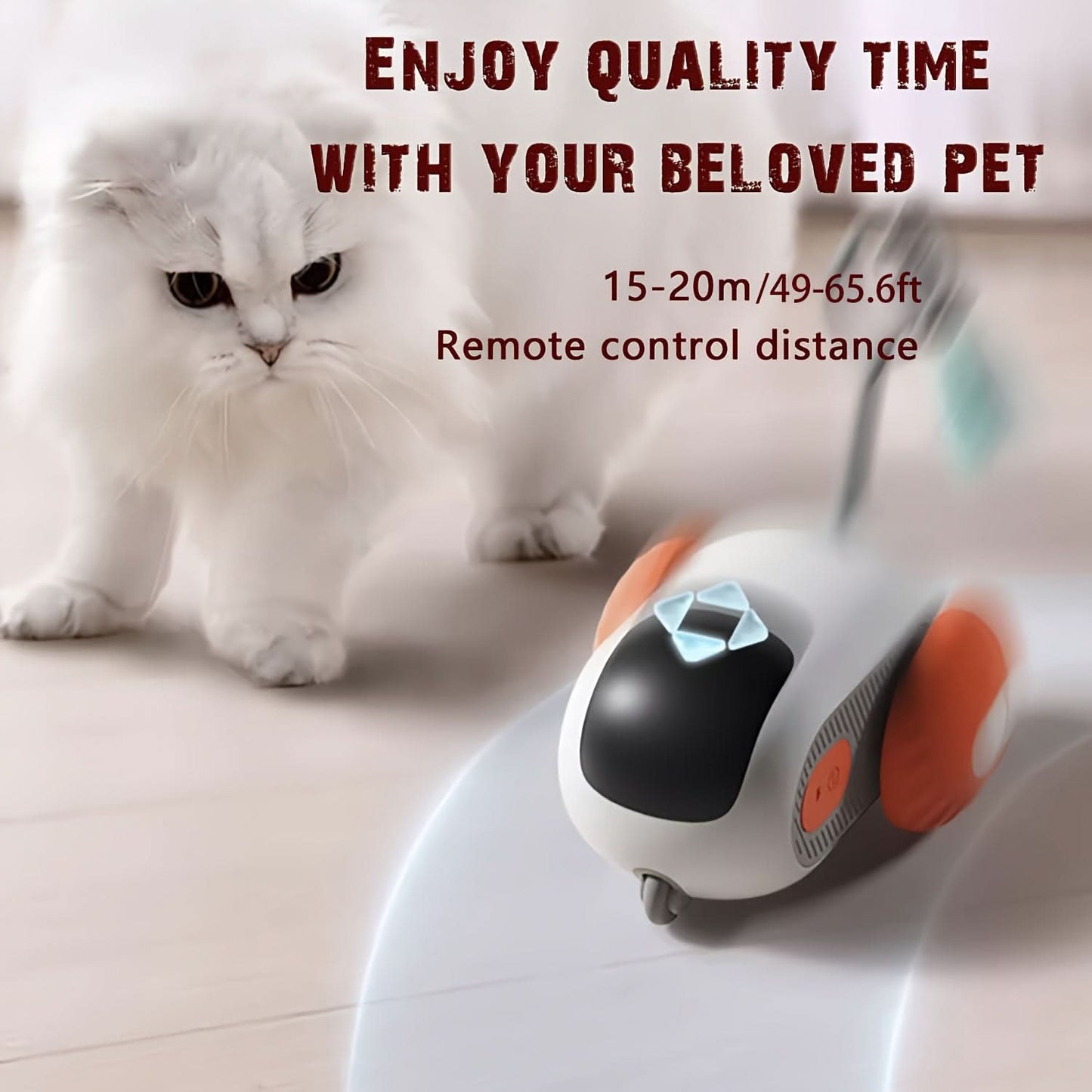 Dual-Mode Remote Control Electric Car Teasing Cat Toy