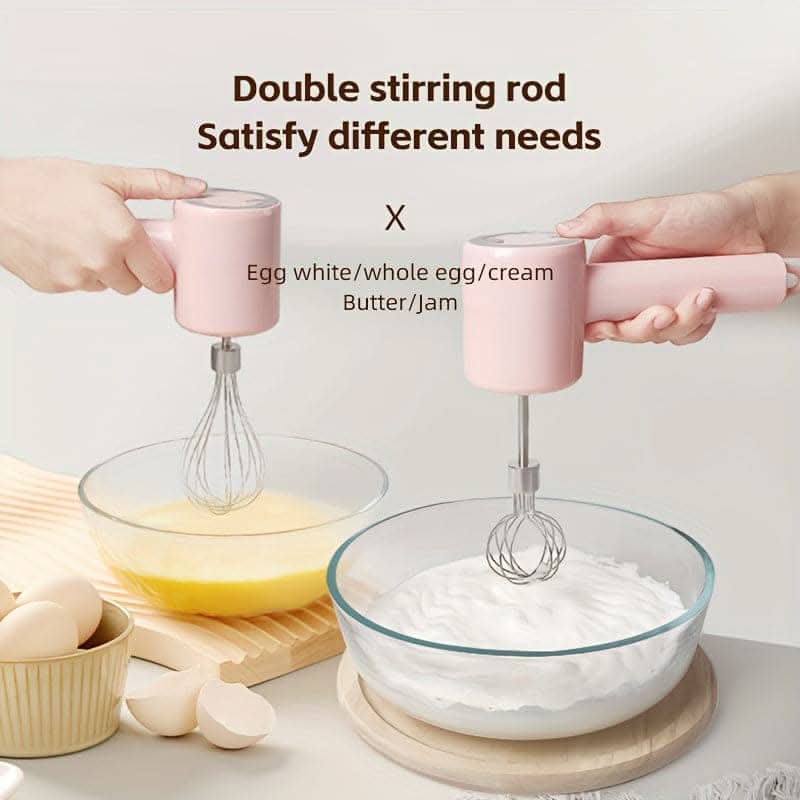 USB Charging Stainless Steel Whisk