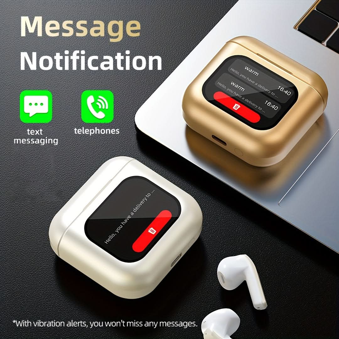 True Wireless Earbuds with Smart Touch Screen