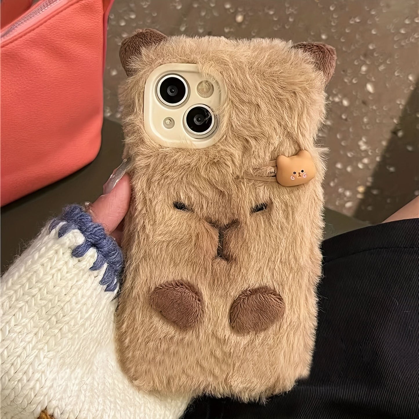 Cute Plush Capybara iPhone Case Cover