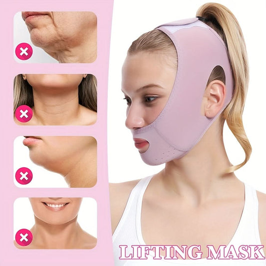 V-Face Sculpting Belt - Ultra-Thin Breathable Lifting Mask for Women