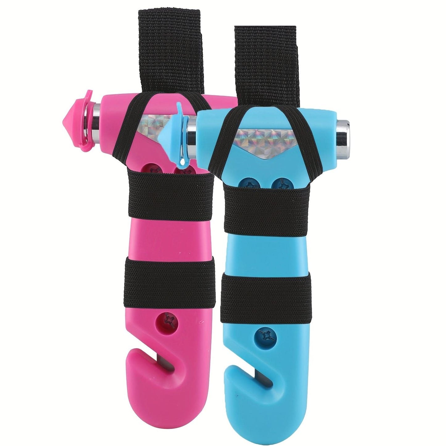 2-Pack ABS Car Safety Hammers, 3-in-1 Emergency Escape Tools