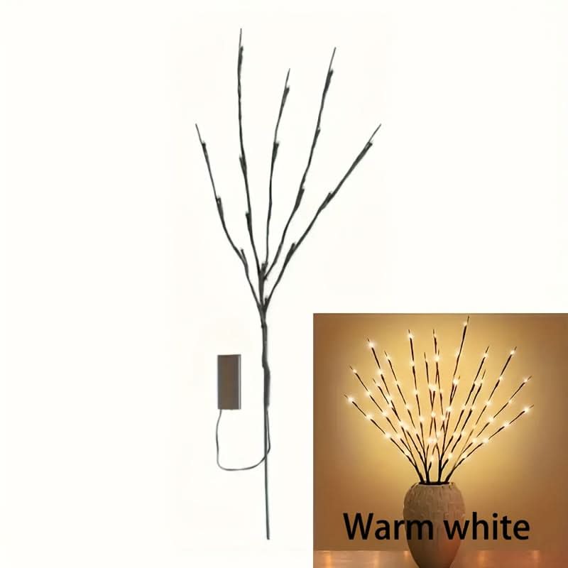 Adjustable Plastic LED Branch Lights – 20 LED Battery-Operated Tabletop