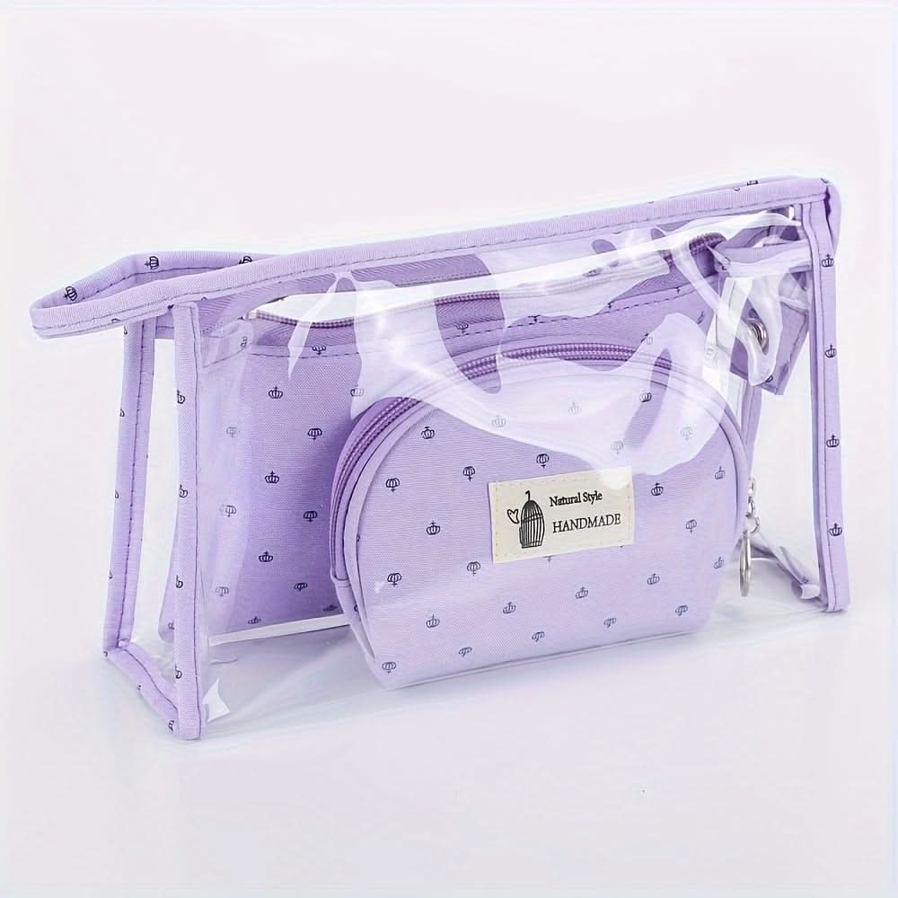 Large Capacity Cute Makeup & Toiletry Storage Bag 6-Piece Set