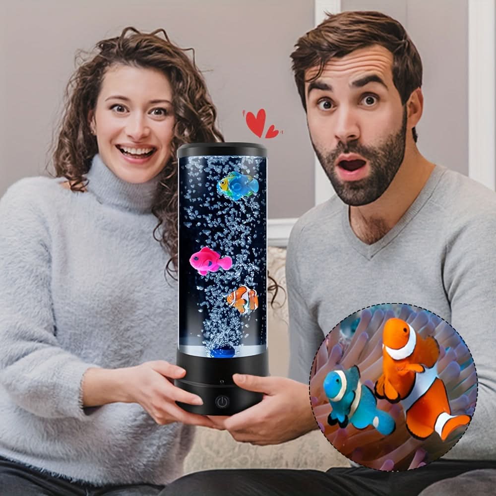 12-Inch LED Bubble Fish Atmosphere Lamp
