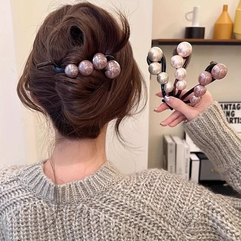3pcs Vintage Imitation Pearl Hair Clips Set