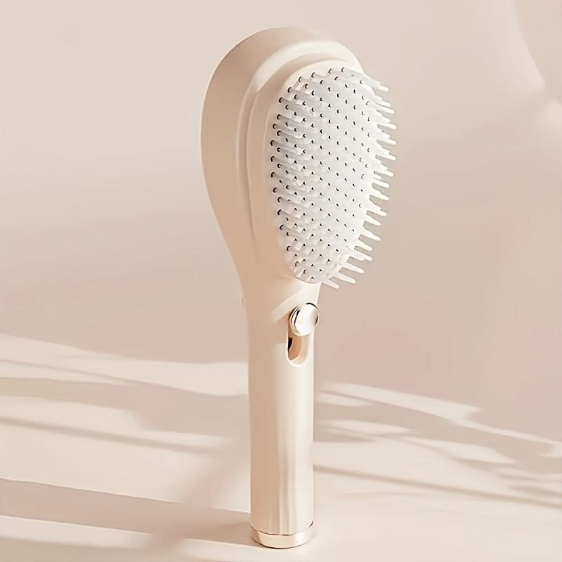 360° Wrap Detangling Brush – Heat-Resistant, Double-Sided & Retractable