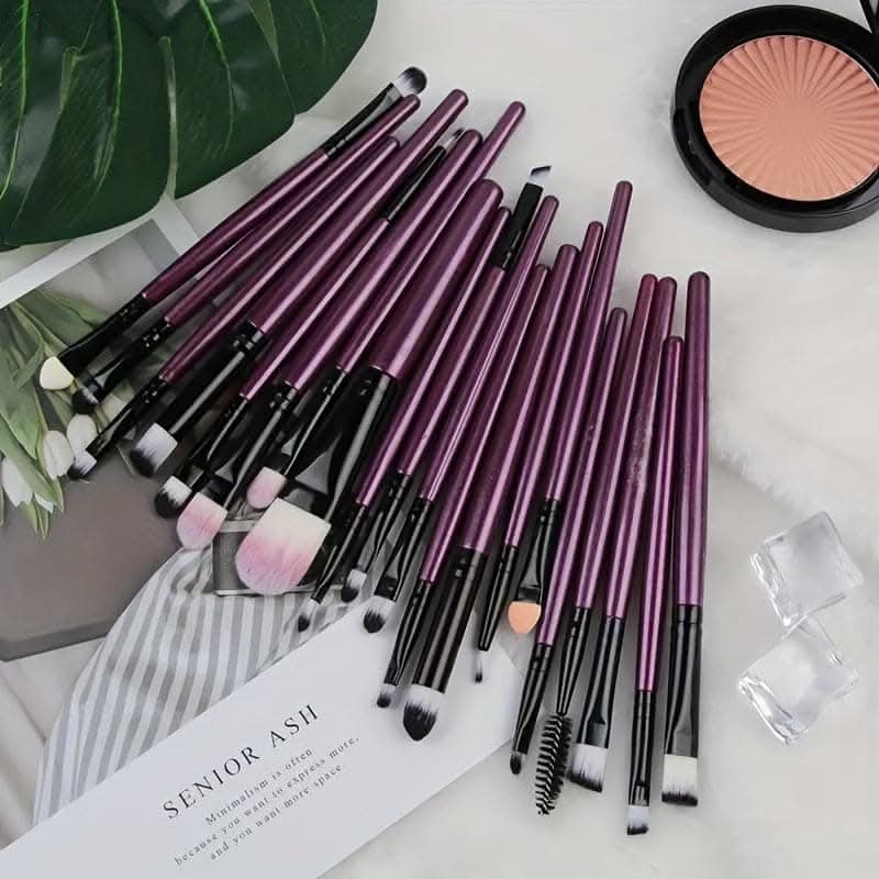 20Pc Makeup Brushes Set- Ideal For Makeup Beginners