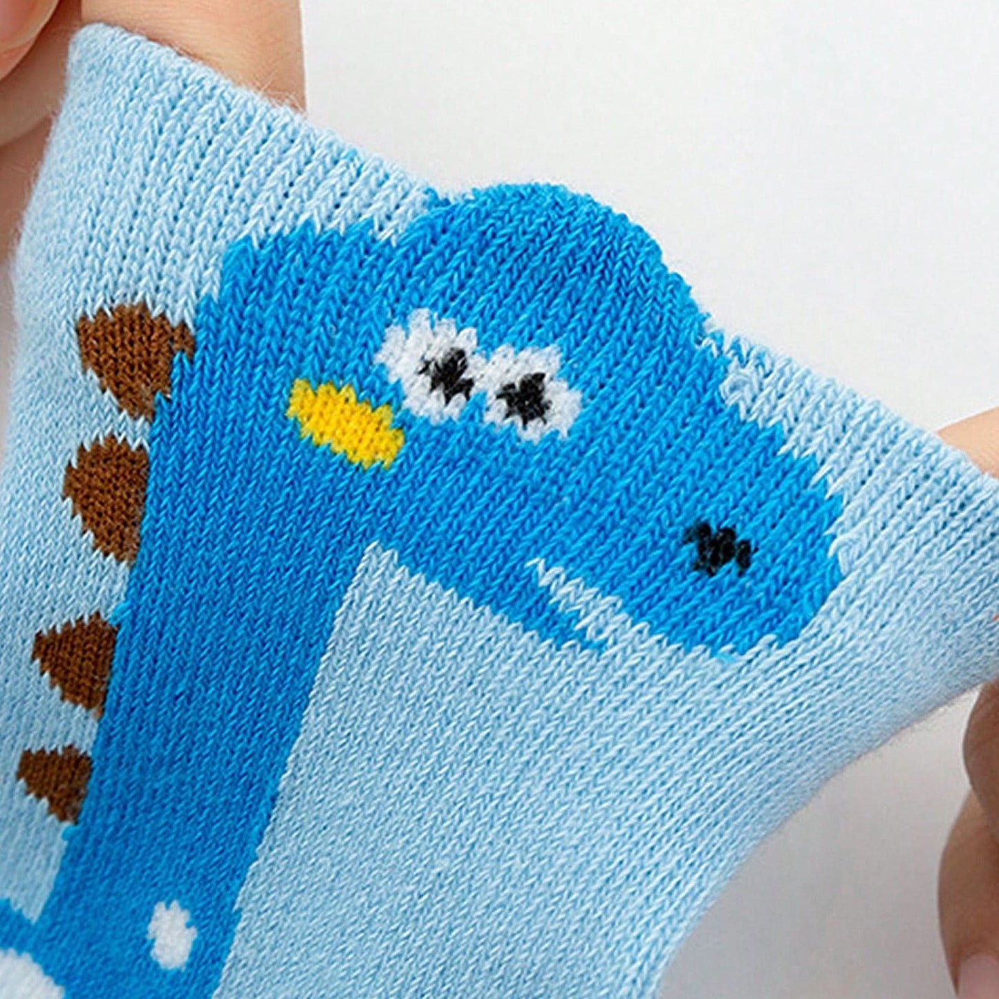 5 Pairs Boys' Cartoon Dino Crew Socks – Comfy