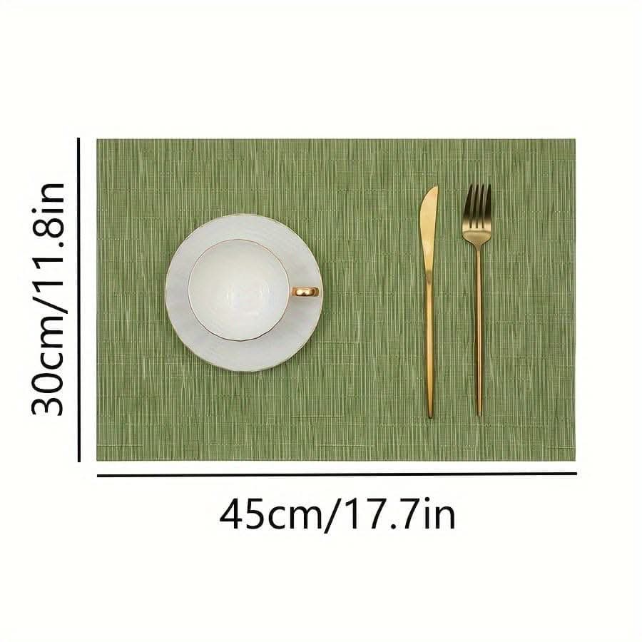 Nordic Style Square Placemats - 4/6/8pcs Elegant Table Protectors