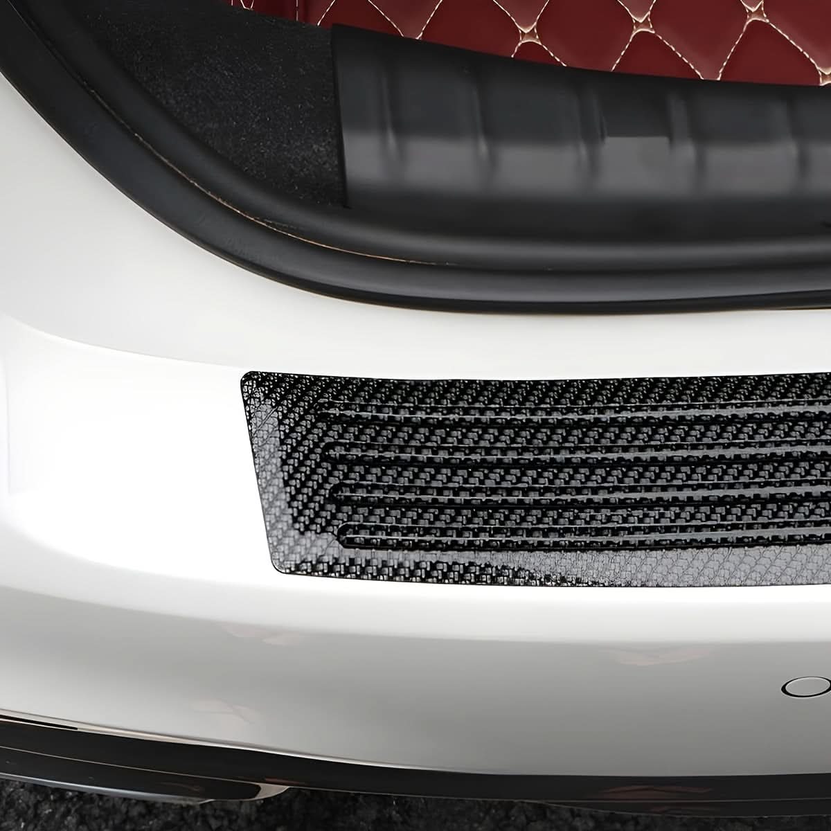 Carbon Fiber Rear Bumper Protector Guard