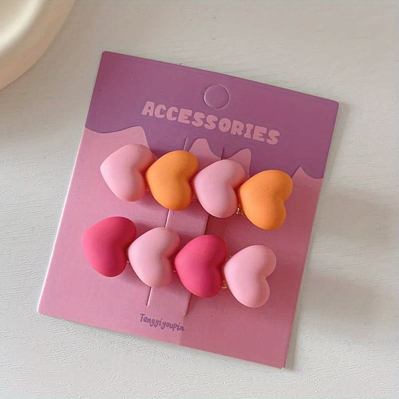 6-Pack Y2K Dopamine Hairpins – Trendy Girls' Hair Accessories