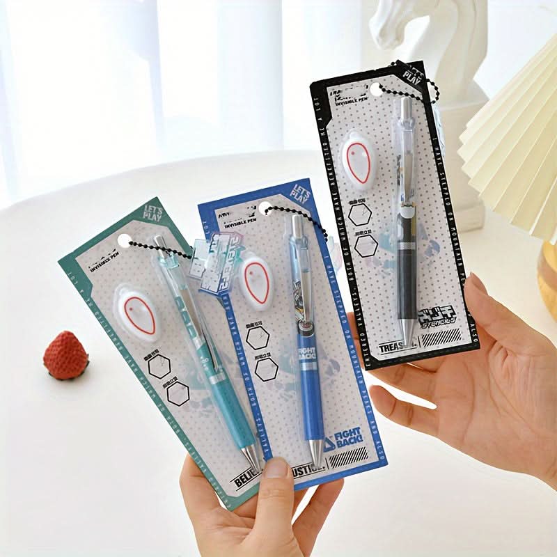 Retractable Invisible Gel Pen with Light – Magic Confession Pen