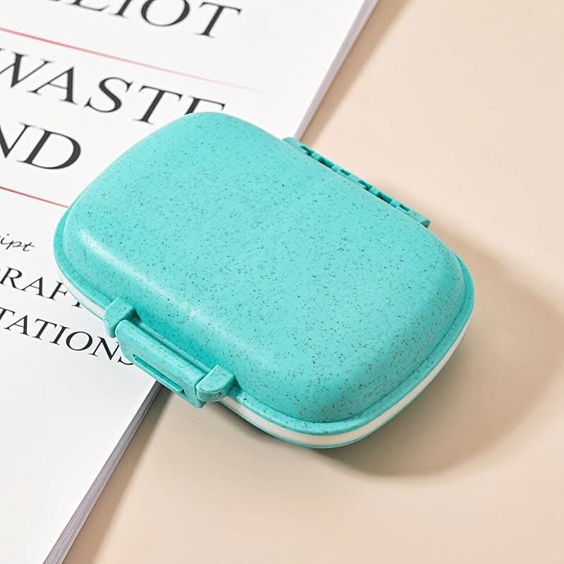 8-Grid Travel Pill Organizer – Airtight & Portable