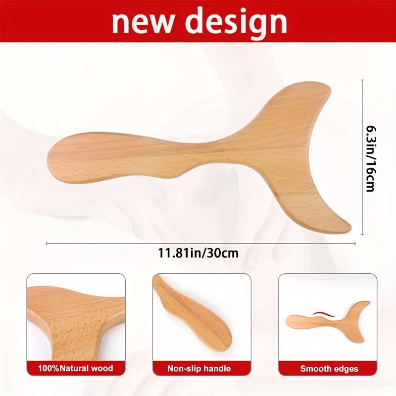 Beech Wood Gua Sha Scraping Plate – IASTM Massage Tool