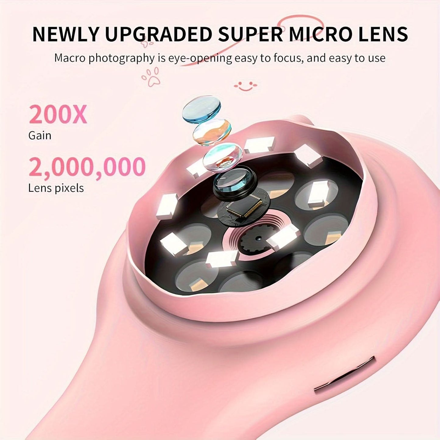 Portable Kids Microscope – 2 Million Pixels Digital Handheld Magnifier
