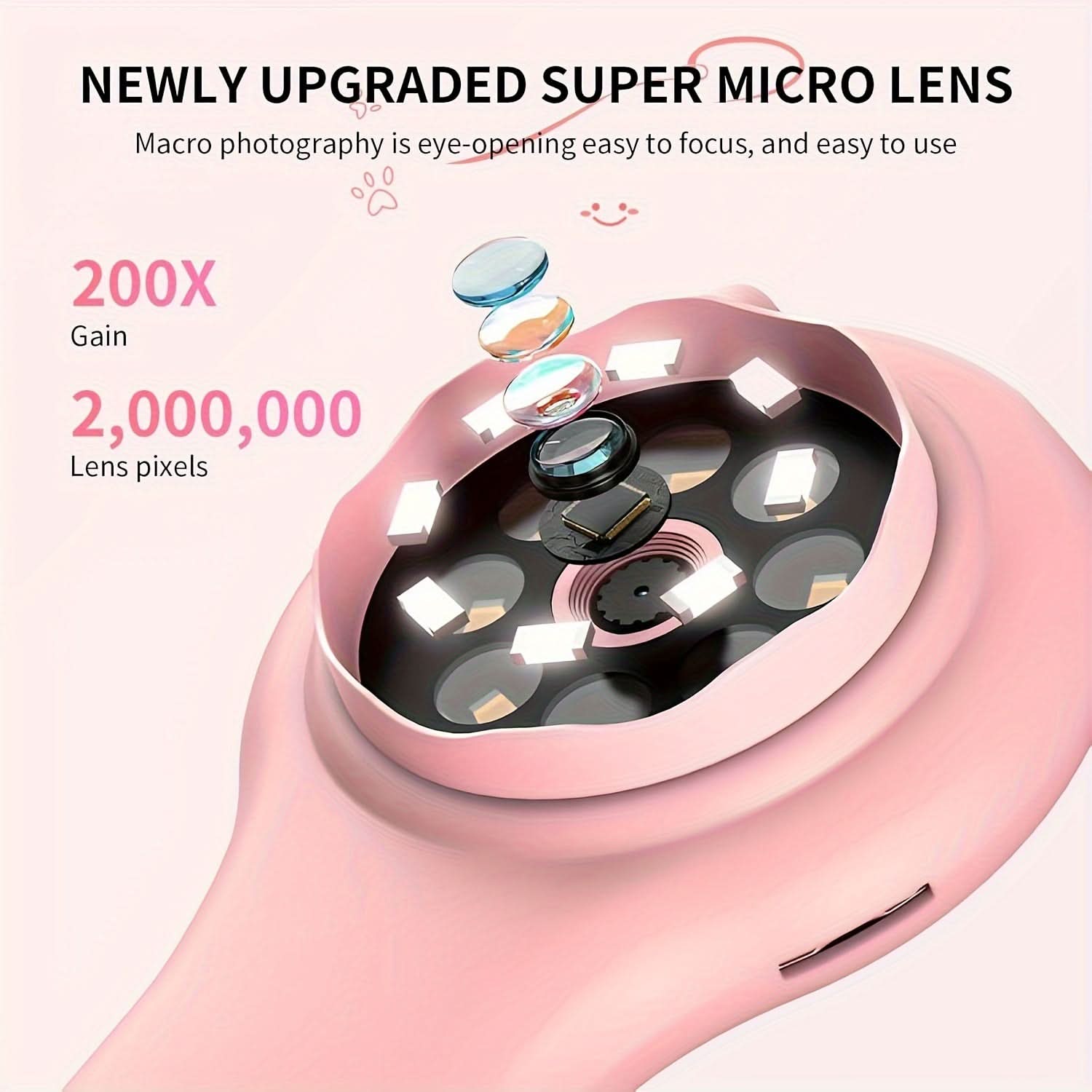 Portable Kids Microscope – 2 Million Pixels Digital Handheld Magnifier