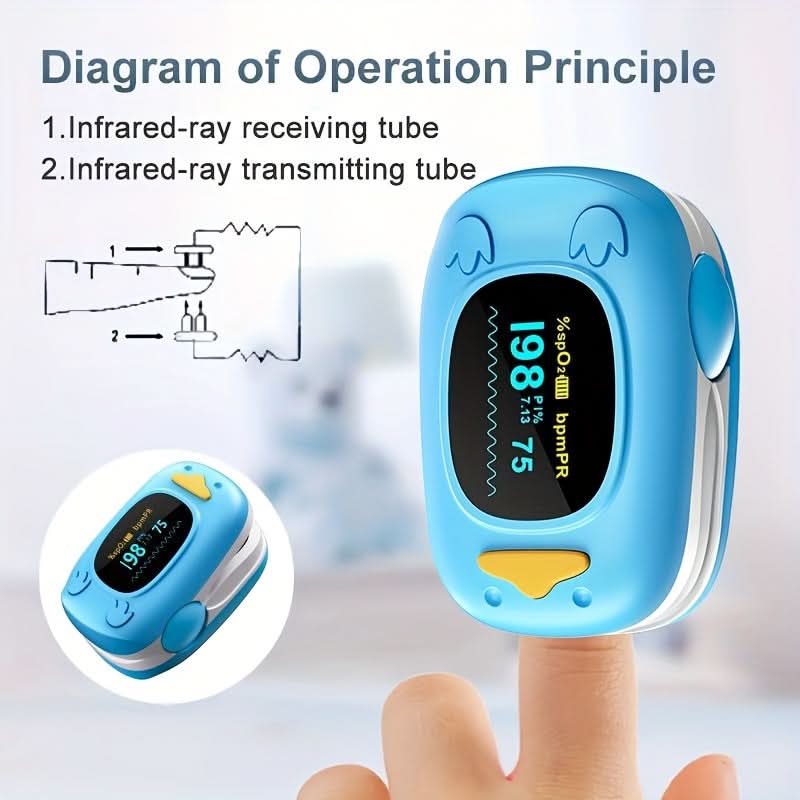 Baby Pulse Oximeter – Portable Finger Oximeter for Oxygen Saturation & SpO2 Monitoring