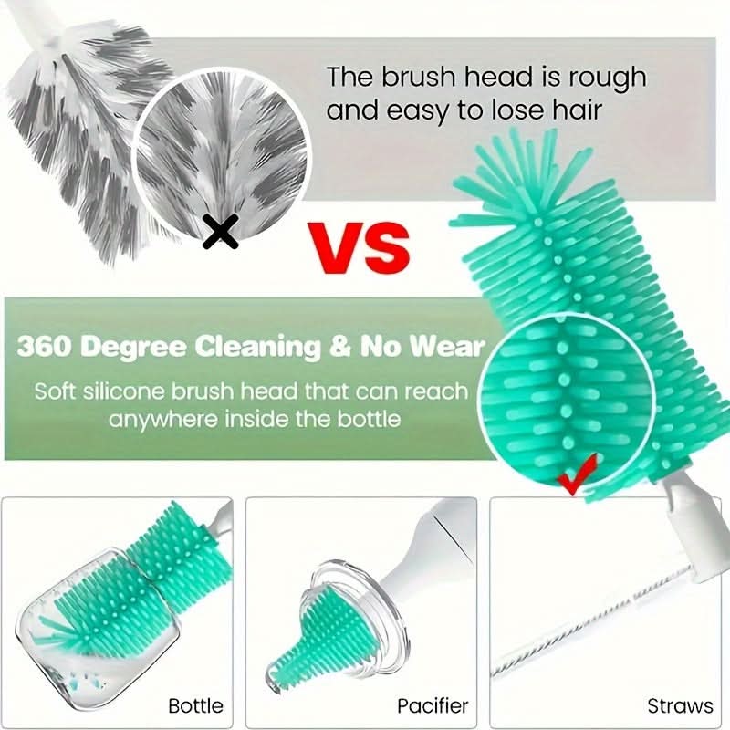 Electric Bottle Brush with UV Sterilization, Multifunctional Cleaning Cup Set