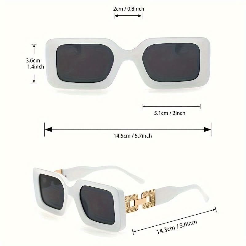 Vintage Square Anti-Glare Fashion Glasses for Men & Women - ENSARJOE Eyewear