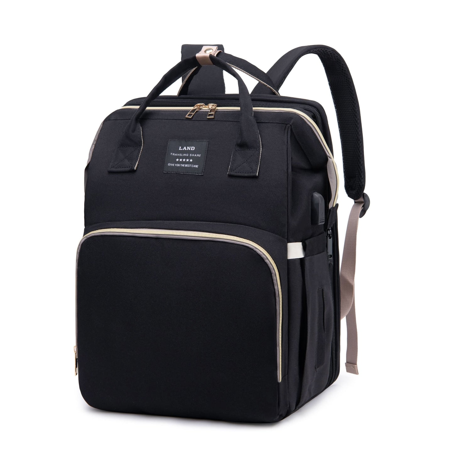 Waterproof Diaper Backpack with Changing Station