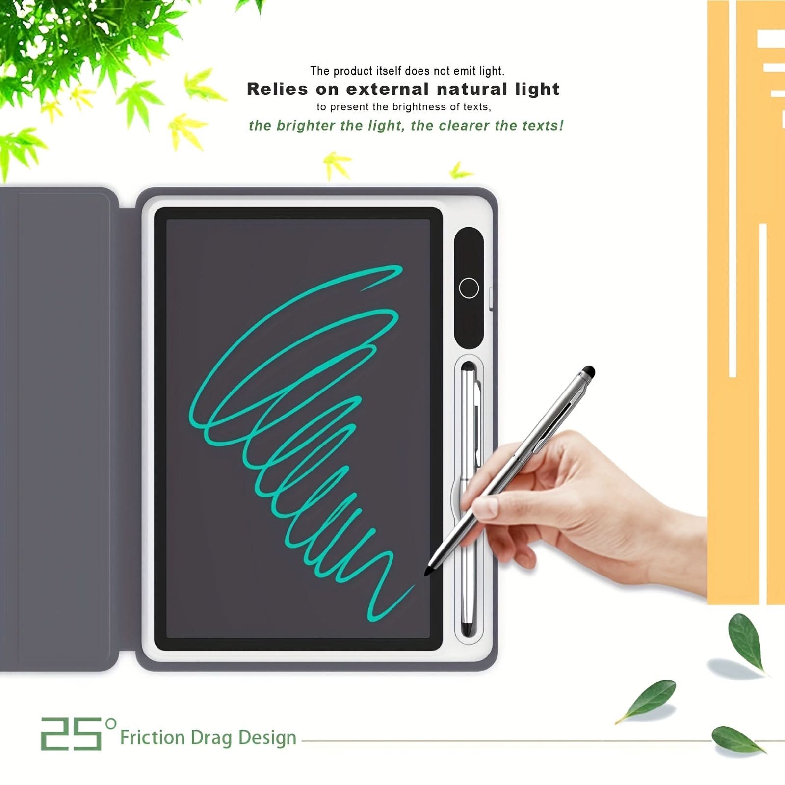 Slim & Portable LCD Writing Tablet – Reusable Digital Drawing Pad for Kids & Adults