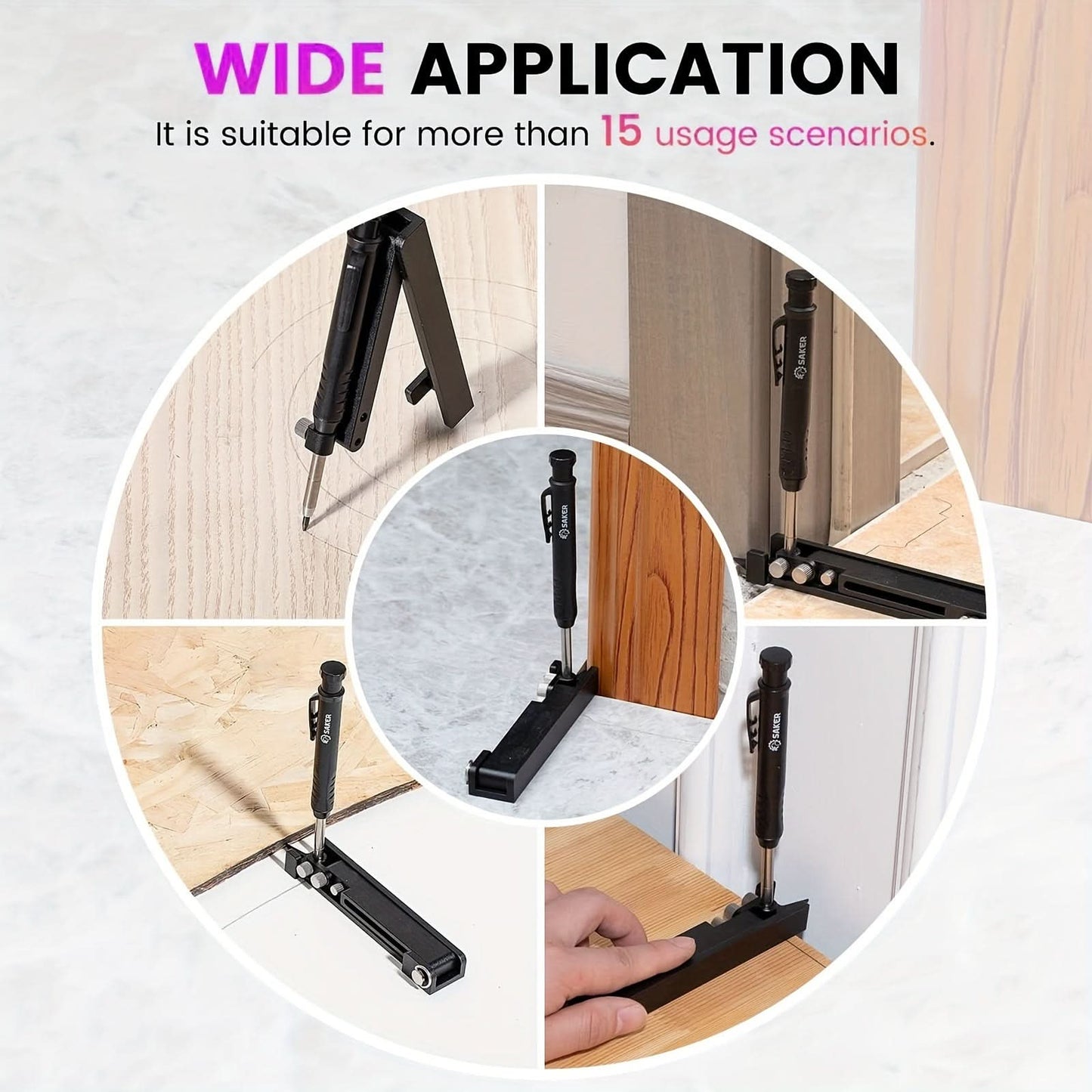 Saker Multi-Function Scribing Tool for Woodworking