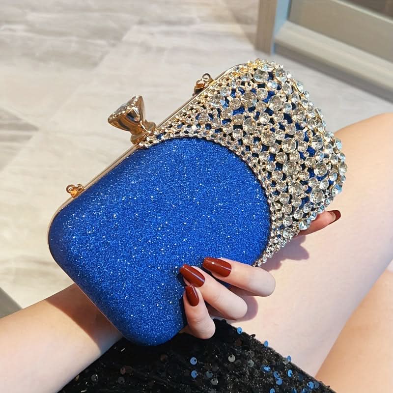 Glamorous Rhinestone Evening Clutch, Sparkling Party Bag