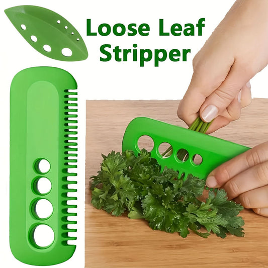 Multi-Herb Leaf Stripper Tool – ABS Kale & Herb Peeler for Basil