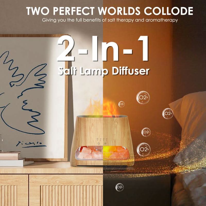 2-in-1 Air Purifier & Humidifier with Essential Oil Diffuser