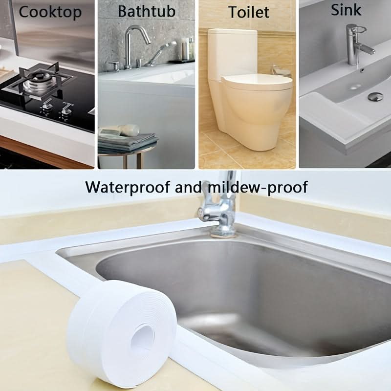 7 Rolls Waterproof Self-Adhesive Caulk Strip Tape - PVC