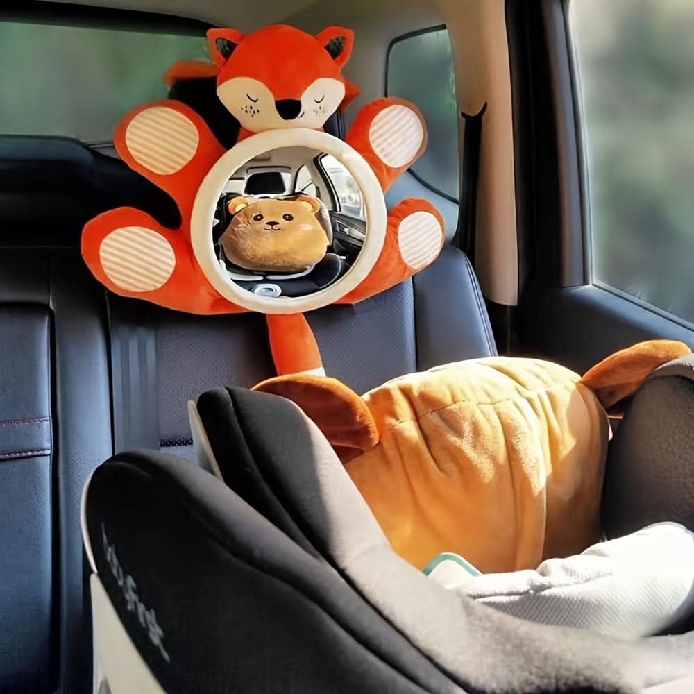 Reverse Viewing Safety Mirror for Baby Car Seat - Large Doll Rearview Basket Mirror