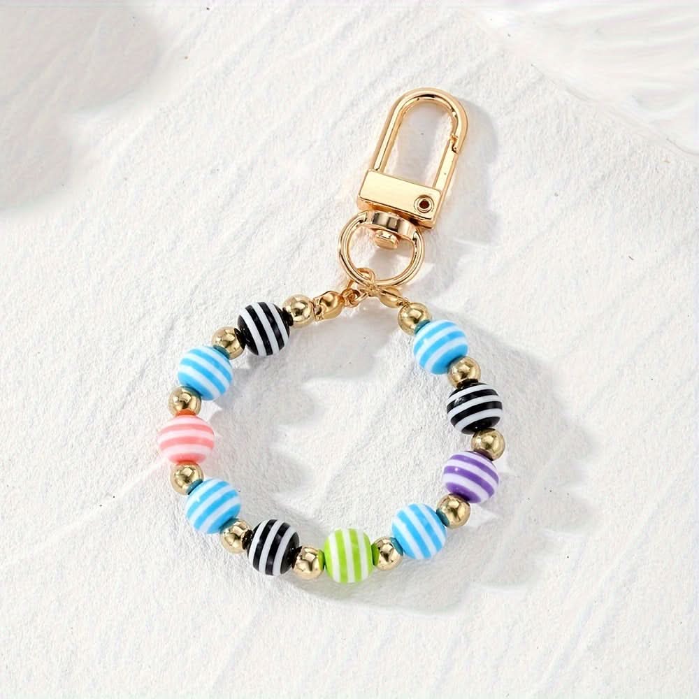Beaded Evil Eye Phone Lanyard Wristlet Charm